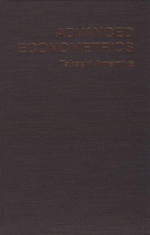 Book cover of Advanced Econometrics