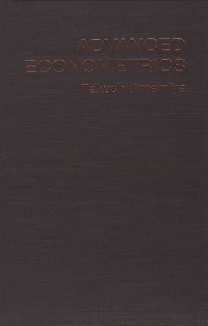 Book cover of Advanced Econometrics