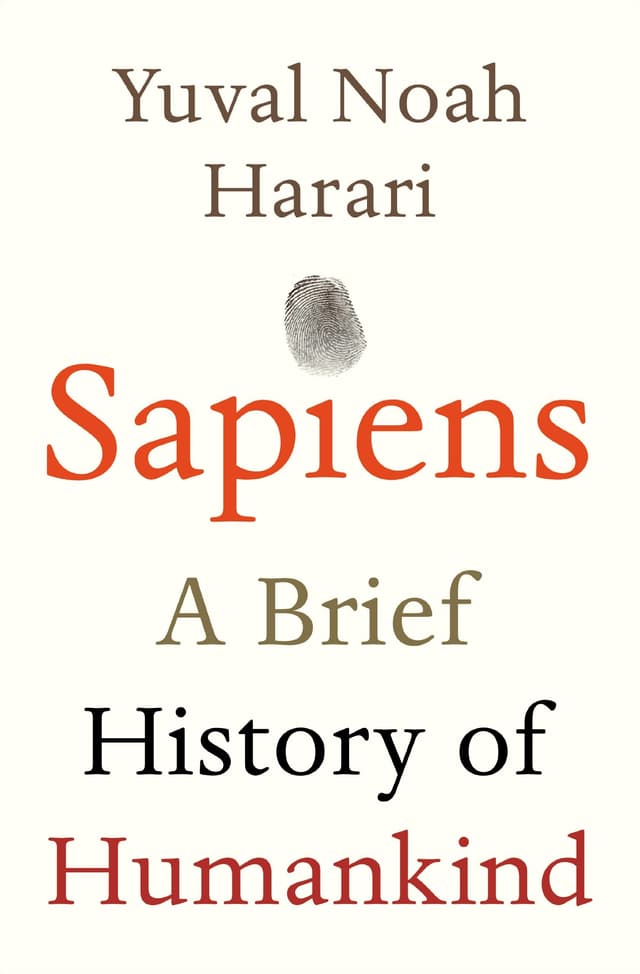 Book cover of Sapiens: A Brief History of Humankind