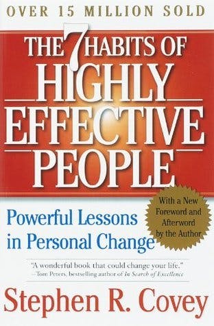 Book cover of The 7 Habits of Highly Effective People: Powerful Lessons in Personal Change