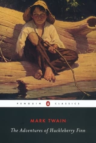 Book cover of The Adventures of Huckleberry Finn