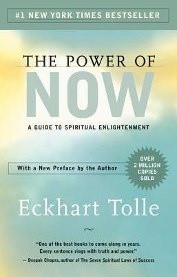Book cover of The Power of Now: A Guide to Spiritual Enlightenment